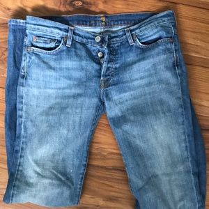 7 For All Mankind boy cut jeans
